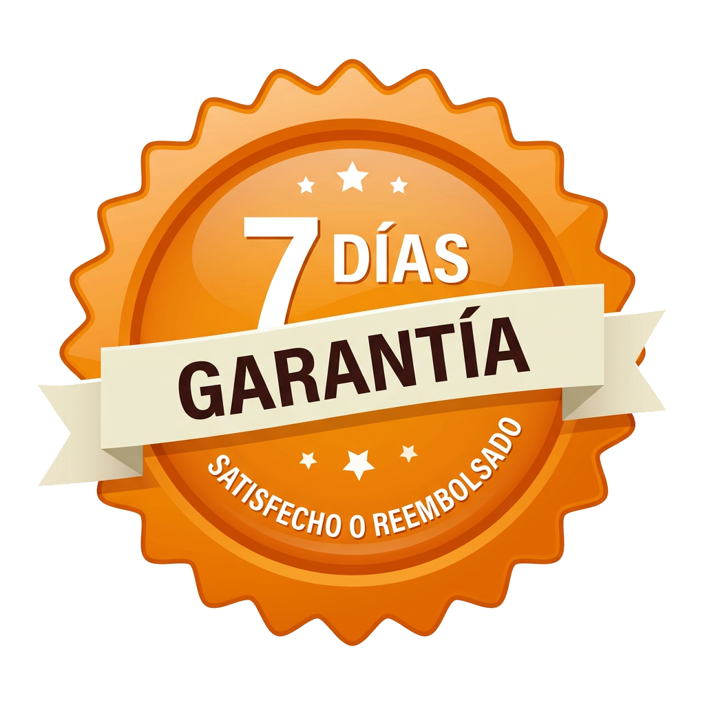 Sello de garantía de 7 días — satisfecho o reembolsado