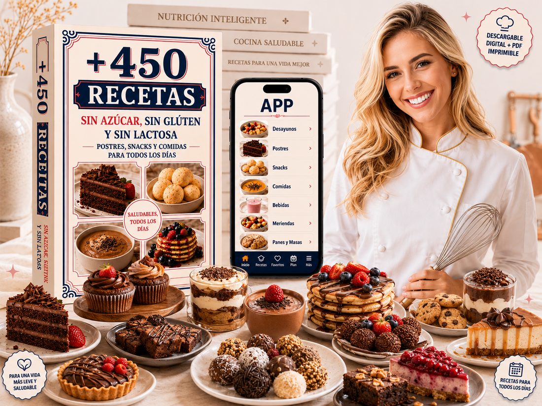 Mi Panadería: +450 recetas sin azúcar, sin gluten y sin lactosa — libro, app y chef